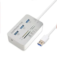 Micro USB 3,0 концентратор Тип C usb-хаб 3 Порты USB hab устройство для чтения карт USB мульти Порты и разъёмы для компьютера ПК Аксессуары