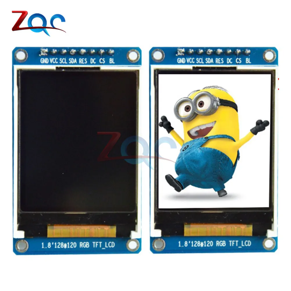 

1.8" inch Full Color 128*160 SPI Full Color TFT LCD Display Module ST7735S 3.3V Replace OLED Power Supply for Arduino DIY KIT