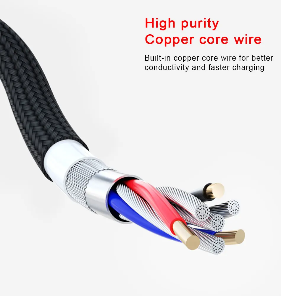 NOHON Nylon Micro USB Magnetic Charging Cable For Samsung Galaxy S7 S6 Huawei Xiaomi Sony Android Phone Magnet Charge Cables 2M (8)