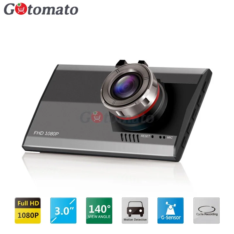 Gotomato Ultra thin 3 0 140 Degree Full HD 1080P Car DVR Camera Video Recorder Dash