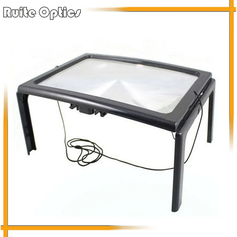 A4 Size Desktop Type Magnifying Glass With Big Fresnel Lens