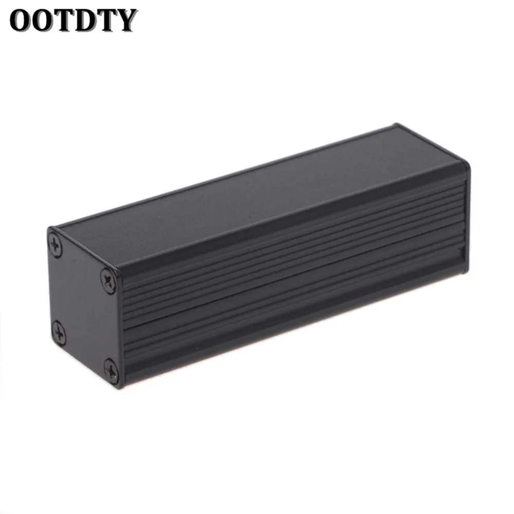 

OOTDTY New DIY Extruded Electronic Project Aluminum Enclosure Case Black 80x25x25mm