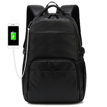 

Nesitu High Quality Waterproof Light Large Black Grey 14'' Laptop Women Men Backpack Male Female Travel Bags School Bag M8826