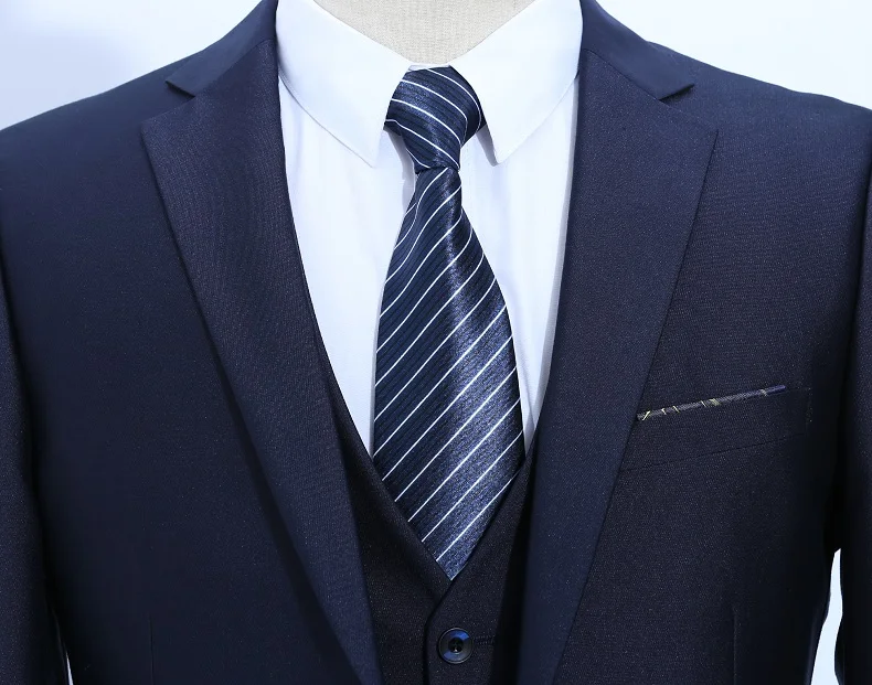 TIAN QIONG новые мужские костюмы, приталенный смокинг, брендовый Модный деловой костюм жениха, Свадебный костюм, блейзер(пиджак+ брюки+ жилет