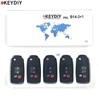 

5pcs,KEYDIY Original KD900 B Series Remote Control B14-4 Car Key for KD-X2 Key Programmer URG200 Machine