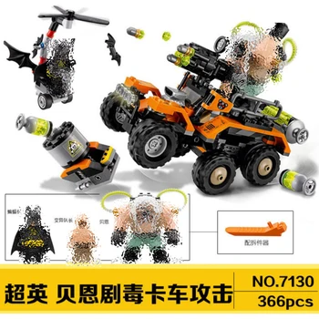 

Toxic trucks attack Bat-man Bane movie super heroes 366pcs Building Block education Toys for children gifts Compatible With Toys