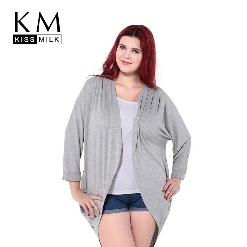 

kissmilk 2016 Plus Size Summer Women Loose Cardigan Kimono Blouse