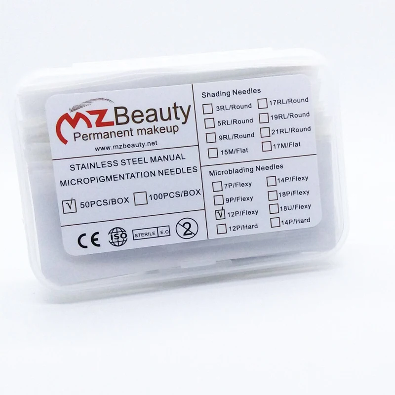 Распродажа 2018 новые 0 18 мм Диаметр 12 Pin микроблейдинг иглы Лезвия Tebori Pontas Flexy Brow Tatoo