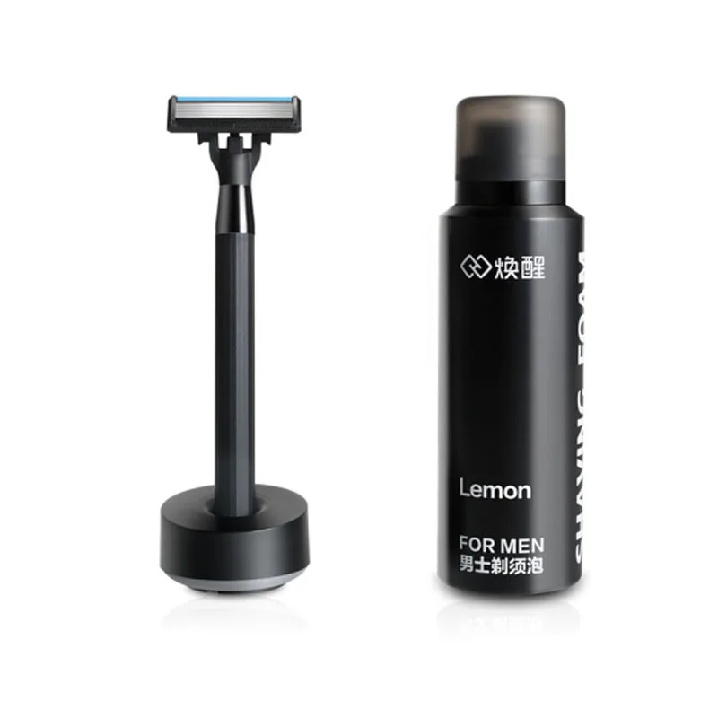 Najtaniej Oryginalny nowy marka Xiaomi Huanxin 3w1 A zestawy mężczyźni Razor Lemon Flavor 7 w 1 zestawy magnetyczne wymienić klip najlepszy prezent dla człowieka