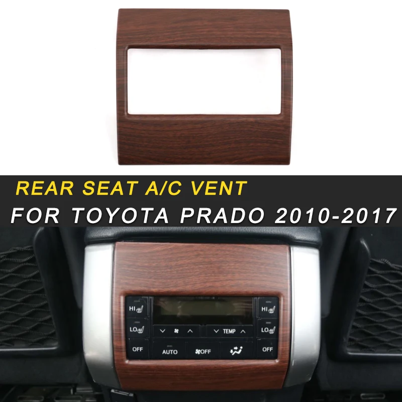 Для Toyota Prado автомобильный Стайлинг заднее сиденье A/C вентиляционное отверстие панель Крышка обрезная рамка аксессуары для интерьера