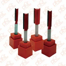 Dia (6mm/8mm/10mm/12mm) Double Flute Straight Bit Shank 1/4 Inch Carbide Woodworking Straight Router Bit Set