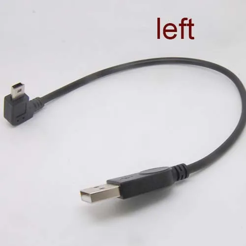 10 قطعة 90 درجة زاوية اليسار USB نوع الأنثى إلى B البسيطة 5 دبوس الذكور مهائي كابلات