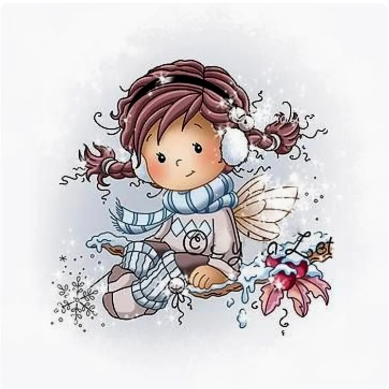 

The latest beautiful girl Cartoon pattern Stamp Scrapbooking New Alphabet Stamp Embossing Craft Silicone Transparent Stamps