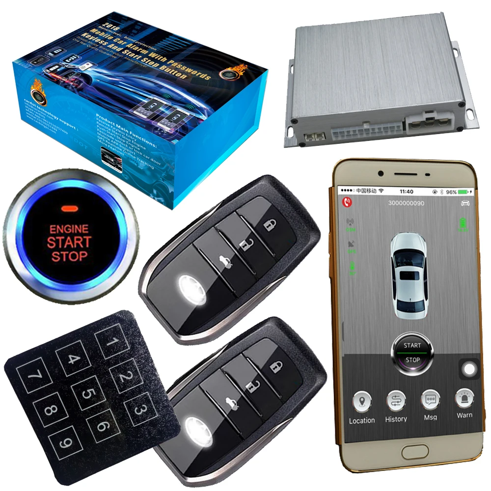 auto security gsm car alarm system gps online real time location