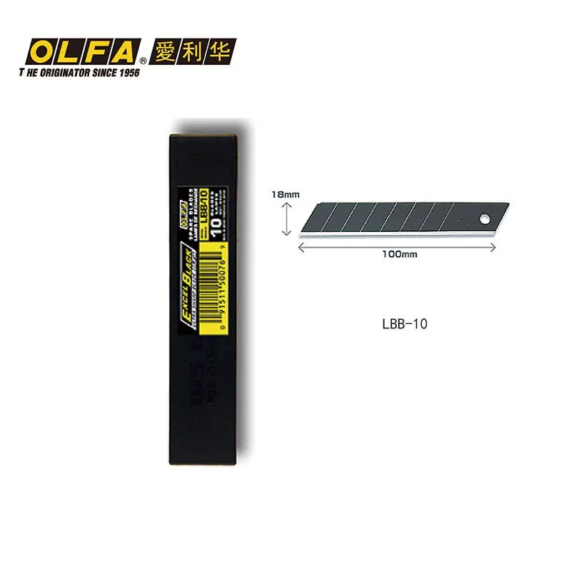 

OLFA Japan imported LBB-10/50 black large 18mm sharp blade replacement blade