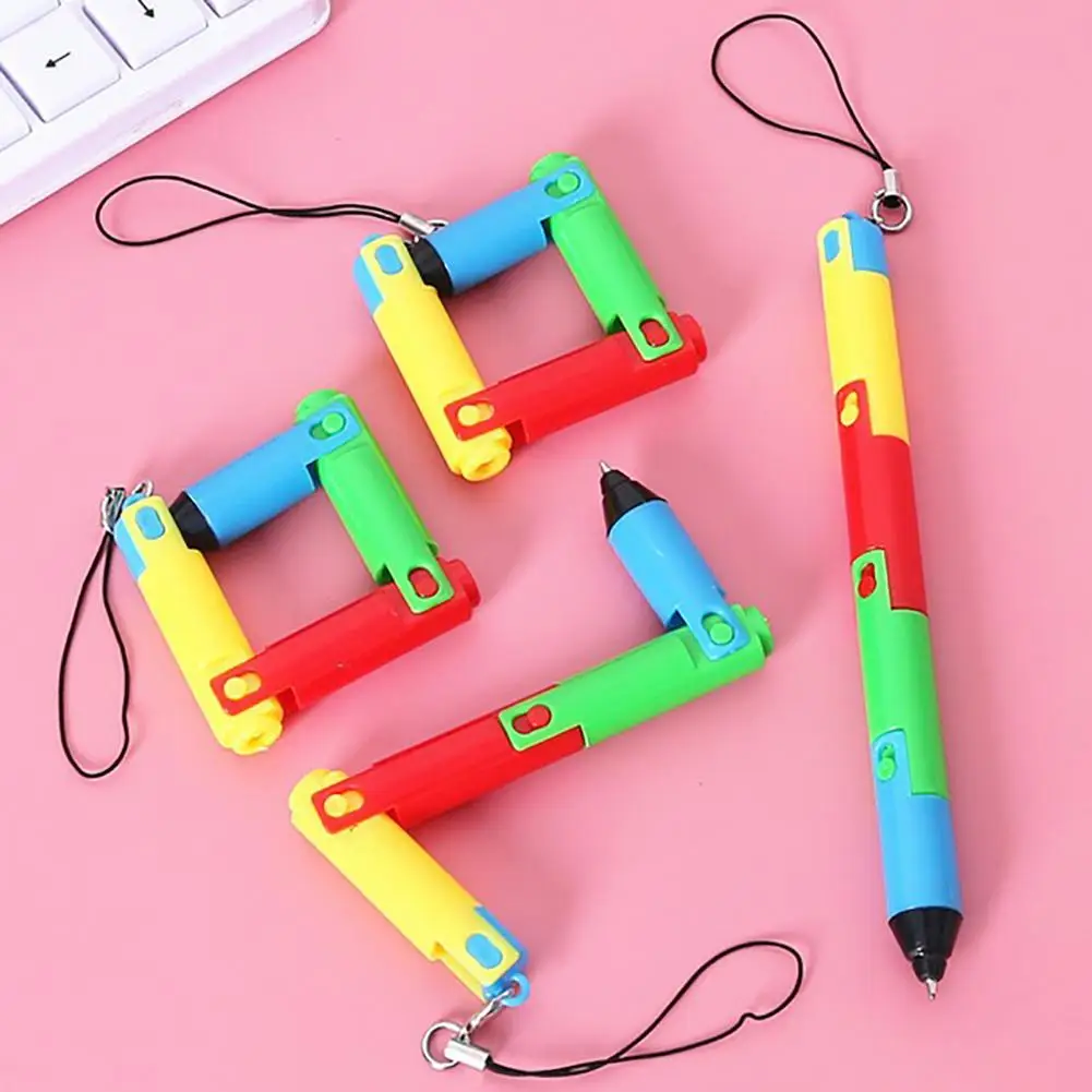 

1PC 0.5mm Creative Colorful Folding Ballpoint Pen Stationery Office School Student Gift Office School Supplies