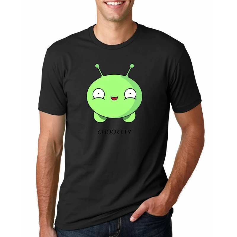 

Hot T Shirt Plus Size Mooncake Chookity Final Space Geek T Shirts Male Organnic Cotton Short Sleeve Tee Shirts Fashion Men'S Tee