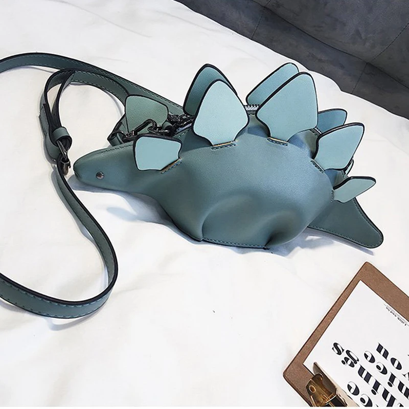 Хамелеон мультфильм сумки лоскут 3D забавные животные сумка панелями плечо через