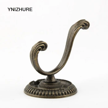 

10PCS Antique Bronze Door Vintage Coat Hooks Hat Bag Towel Hanger Bathroom Hook Single Double Hanger Wall Hook for Clothes