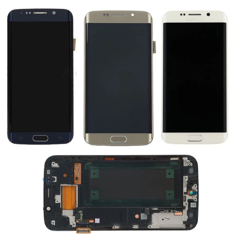 Super AMOLED lcd s для samsung Galaxy S6 Edge G925 G925F G925A G925P ЖК-дисплей сенсорный экран в сборе+ наклейка+ Инструменты