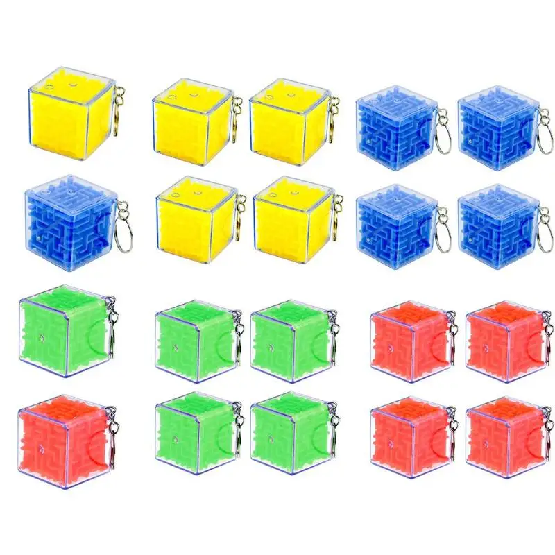 Дети 3D куб лабиринт-головоломка игрушка детская тренировка баланса лабиринт куб игрушки мальчики девочки смешной мозговой вызов