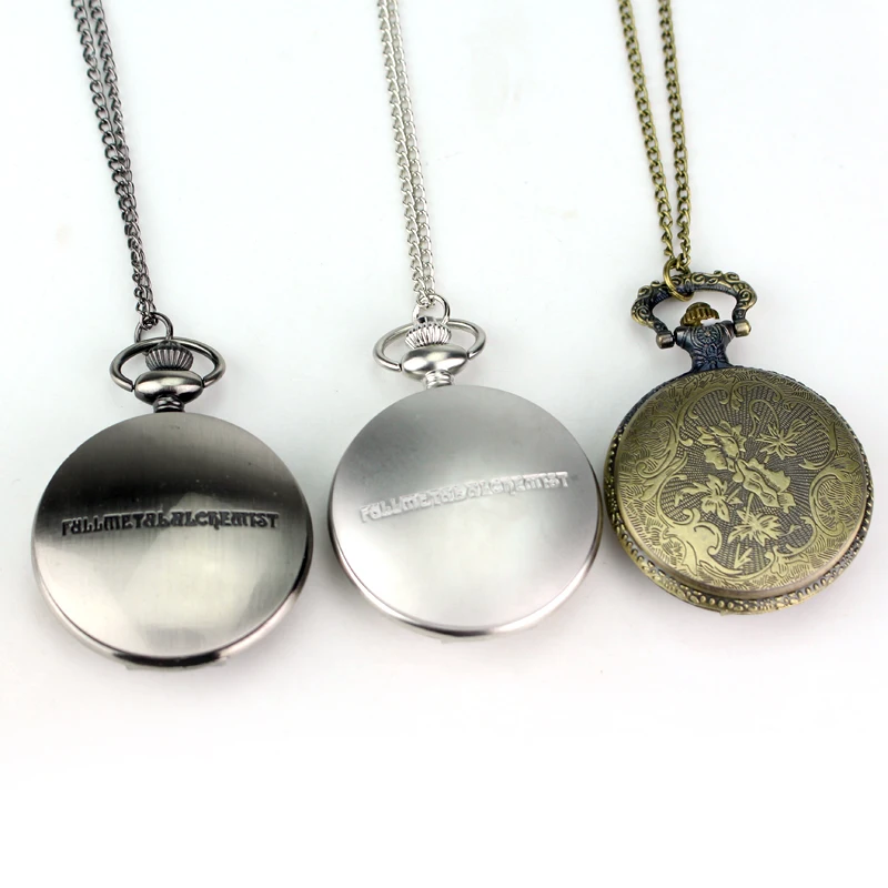 Новое поступление 3 цвета цельнометаллические карманные часы Alchemist косплей