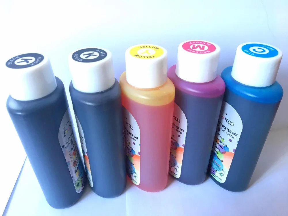 

5x100ml Universal Dye Ink For Canon PGI-470 CLI-471 PGI-570 CLI-571 PGI-270 CLI-271 PGI-770 CLI-771 Refillable Ink Cartridge