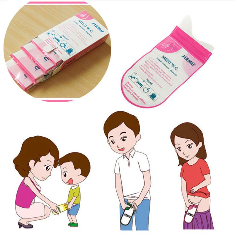 

4pcs/bag 700ML Travel Eco-friendly Urine Prevent Stink Mini Car Vomit Bags Toilet Disposable Emergency Tool Unisex Outdoor
