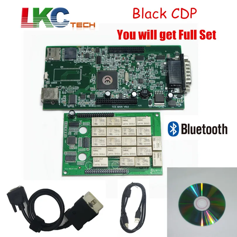

2018 Black TCS CDP PRO with Bluetooth Newest version 2016.00 NEW VCI Auto Diagnostic Tool CDP Pro For Cars/Trucks/Generic 3 in 1