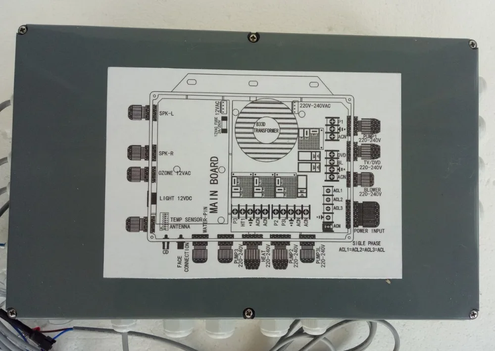 Горячая ванна спа контроллер пакет замена блок управления + панель клавиатуры