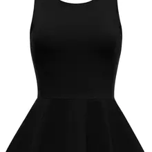 Индивидуальные Новые Модные женские простые эластичные без рукавов баски Топ Дамы Глубокий V обратно сверло вверх(3XS-7XL