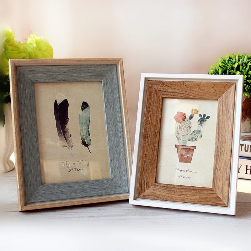 Vente 6 7 8 10 pouces Américain Style cadres Photo bricolage tenture Et Table De Résine Cadres décoration d intérieur Photo Cadres pour Photo de Famille