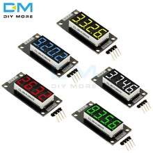 TM1637 0,3" 0,36 дюймов 7 сегментов цифровой дисплей трубки 4-разрядный светодиодный модуль для Arduino красного и зеленого цвета, цвет: синий, желтый, белый