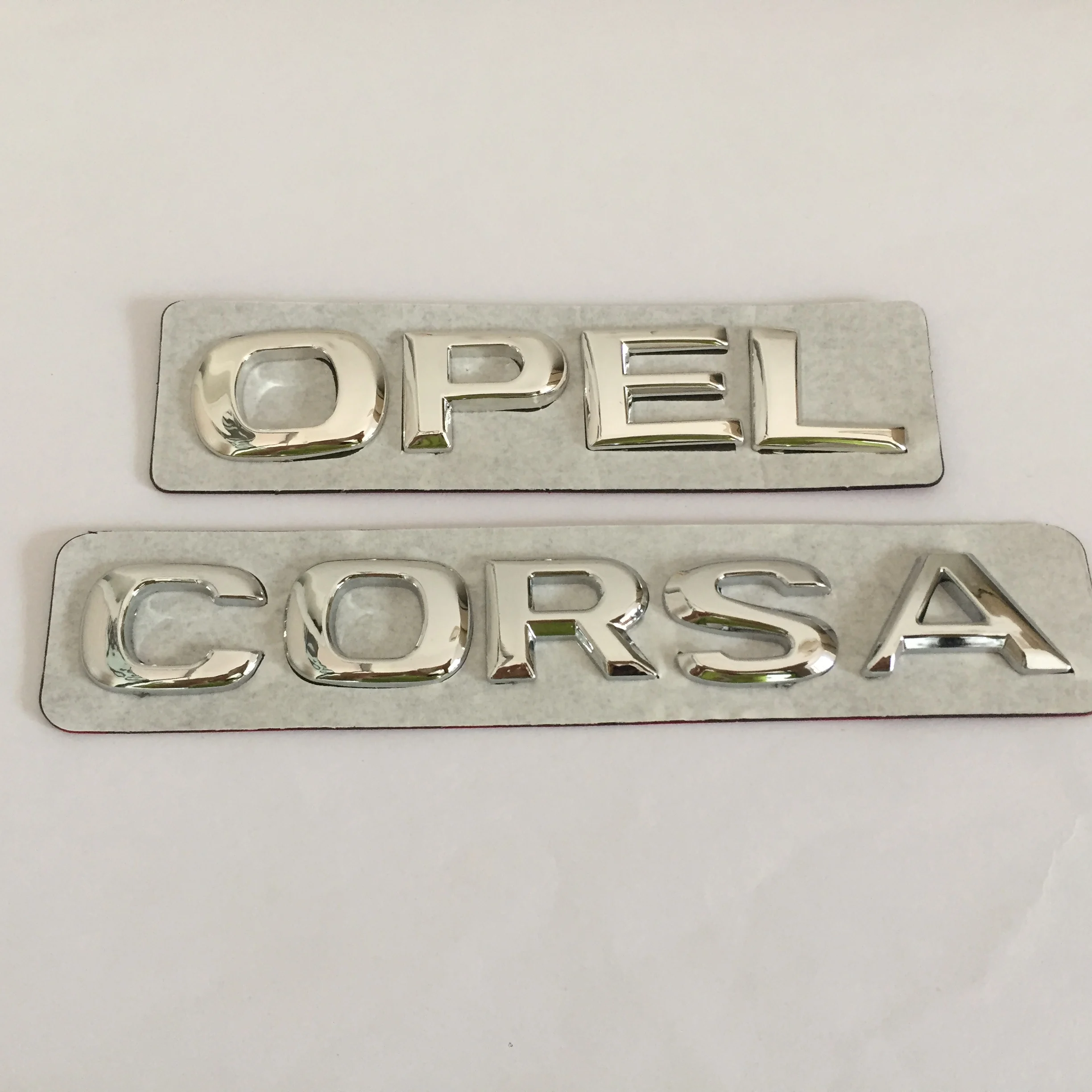 

1pcs ABS Chrome OPEL CORSA car Letter Rear trunk Decals Emblem badge sticker Decal for Astra Mokka Insignia Zafira Corsa Tigra