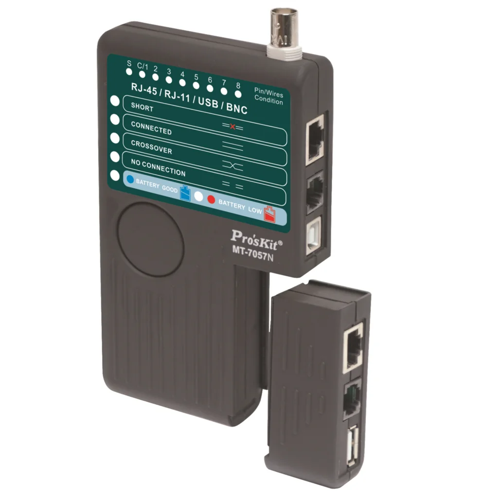 

MT-7057N Professional 4 in 1 Network Cable Tester Analyzer BNC USB Test Wire Circuit Breaker Finder Telephone Line