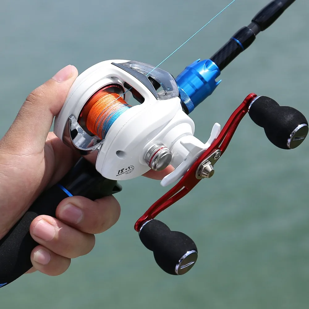 Рыбалка Sougayilang Rod Combo 2,1 м карбоновая удочка 4 секции спиннинг; Удочка; и катушка baitcasing набор инструментов для рыбалки