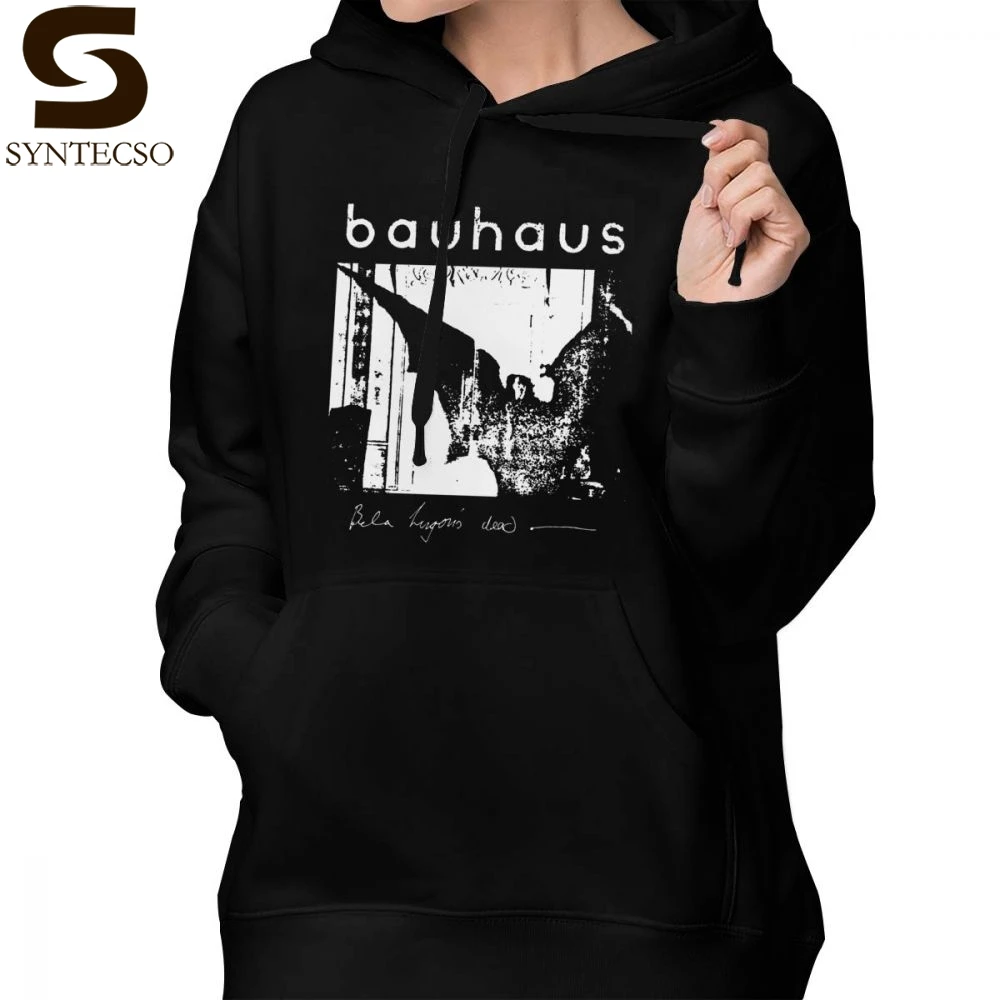 

Wings Hoodie Bauhaus Bat Wings Bela Lugosi S Dead Hoodies Streetwear Long-sleeve Hoodies Women Red Cotton Pullover Hoodie