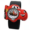 2022 Hot Selling Children watch boy cartoon car Clock Silicone Tape patted table students lovely cool child gift men kids ► Photo 3/6