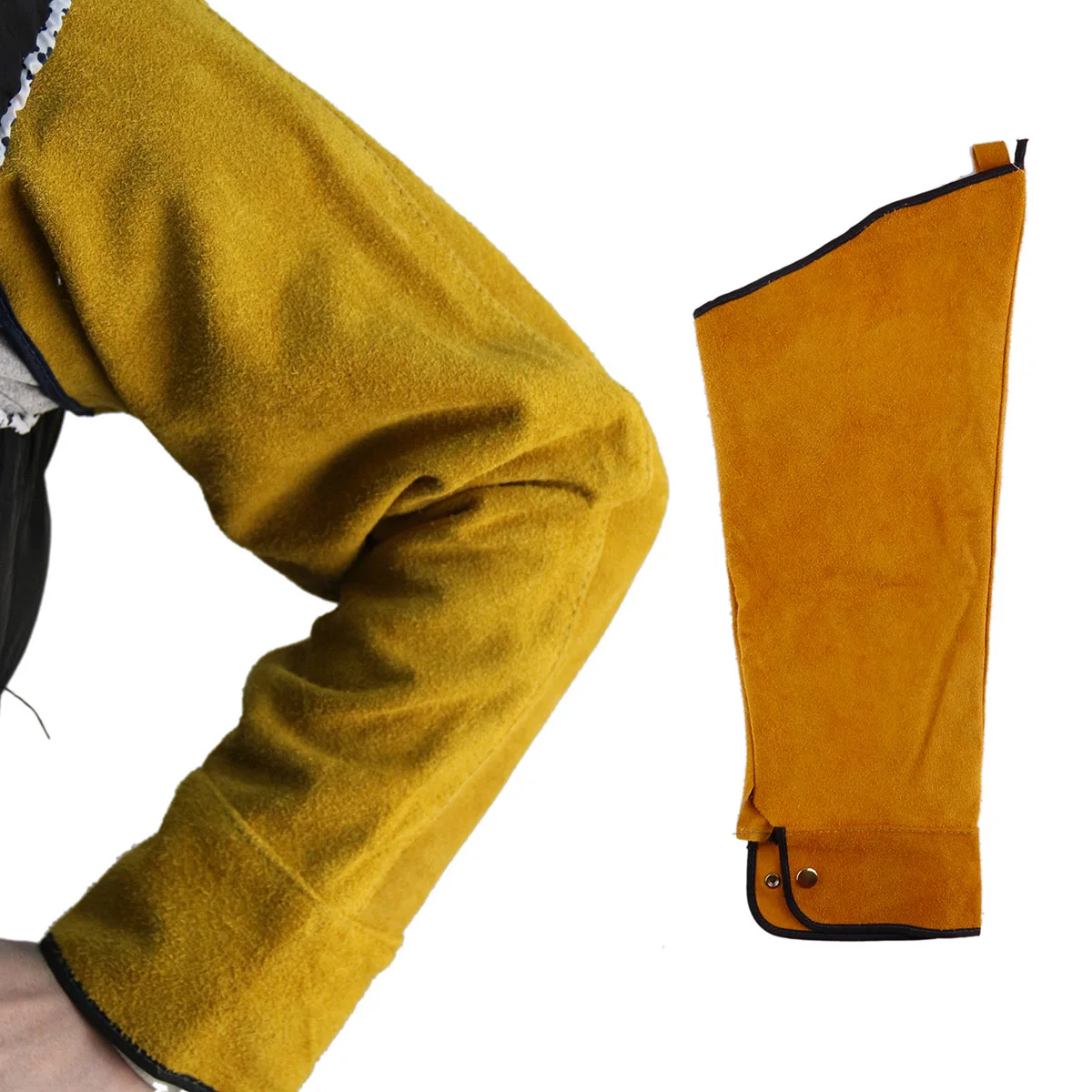 

Cowhide Leather Welding Cape Sleeve High Temperature Flame Resistant Workwear