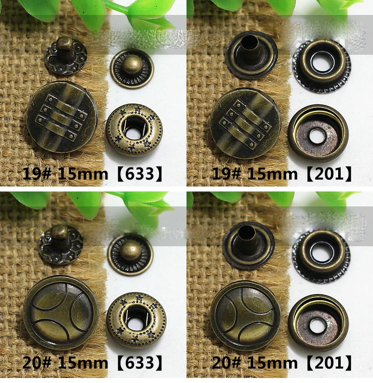 12 дизайн 15 мм винтажные элегантные резные бронзовые цветные защелки металлические декоративные кнопки для одежды кожа Ремесло Швейные аксессуары