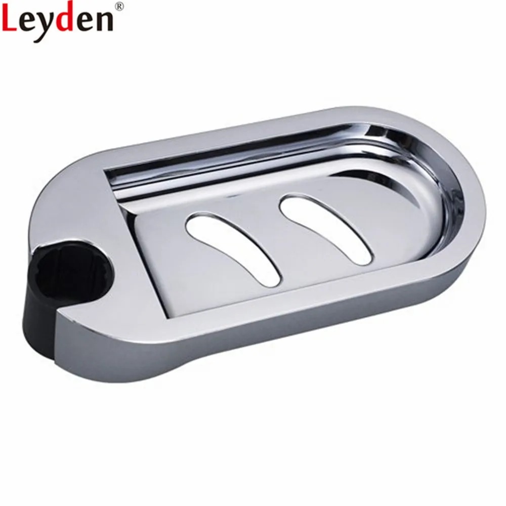 Leyden Soap Dish Chrome ABS Plastic Silver Wall Mounted Soap Box Holder