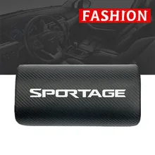 1pcs car neck pillows both side pu leather single headrest case for For Kia SPORTAGE Accessories Car Styling