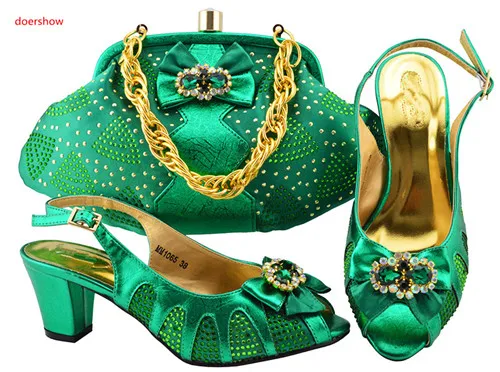 

doershow African Matching Shoes and Bags Italian In Women Italian Shoes and Bags To Match Shoe with Bag Set Nigerian shoe SFG1-9