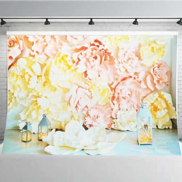 Flowers Vinyl Photography Backdrop 5x7ft Wedding Decoration Diy Flowers Vinyl Photography Backdrop 5x7ft Wedding Decoration Diy Birthday Party Photo Booth Studio Props Background Cloth