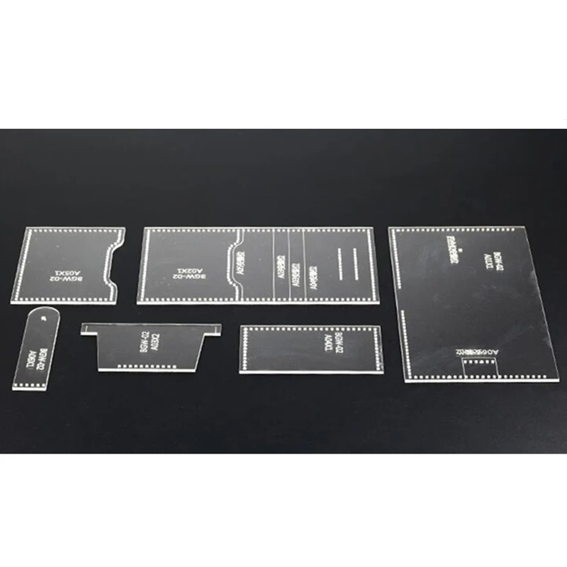 DONYAMY 1 компл. Акриловый кожаный шаблон для дома ручной работы кожевенное ремесло шаблон инструменты аксессуары для мужчин бумажник шаблон