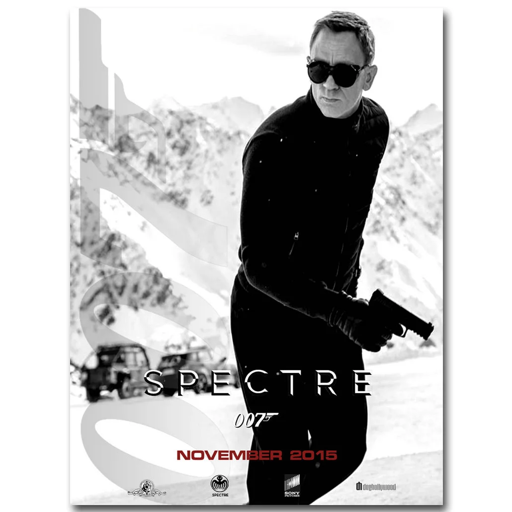 007 SPECTRE Art Silk Fabric Poster Print 13x20 24x36inch James Bond Spy