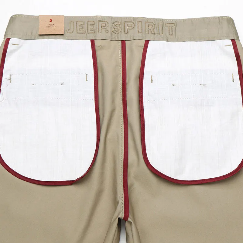 2019 Summer Autumn JEEP Brand Casual Suit Pants Straight Style Lyocell Men's Casual Mid Waist Cotton Pants Fashion Trousers (26)