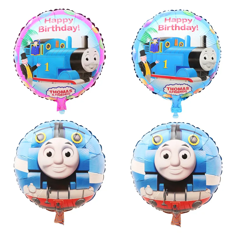 

18 "small train Thomas balloon aluminum foil foil aluminum film children's first birthday party decoration decoration cartoon