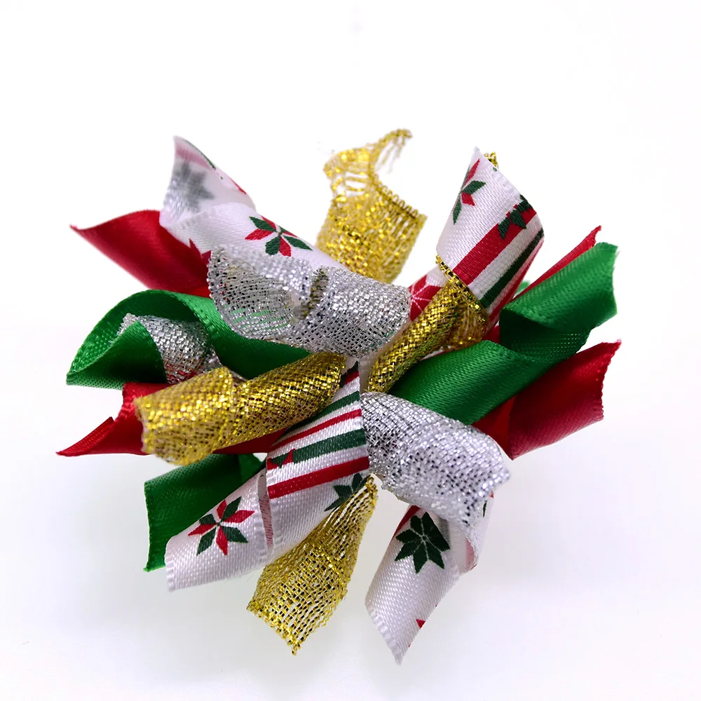 

50pcs New Christmas Pet Dog Cat Hair Bows Dog Hair Accessories Volume Ribbon Bows Dog Grooming Pet Supplies