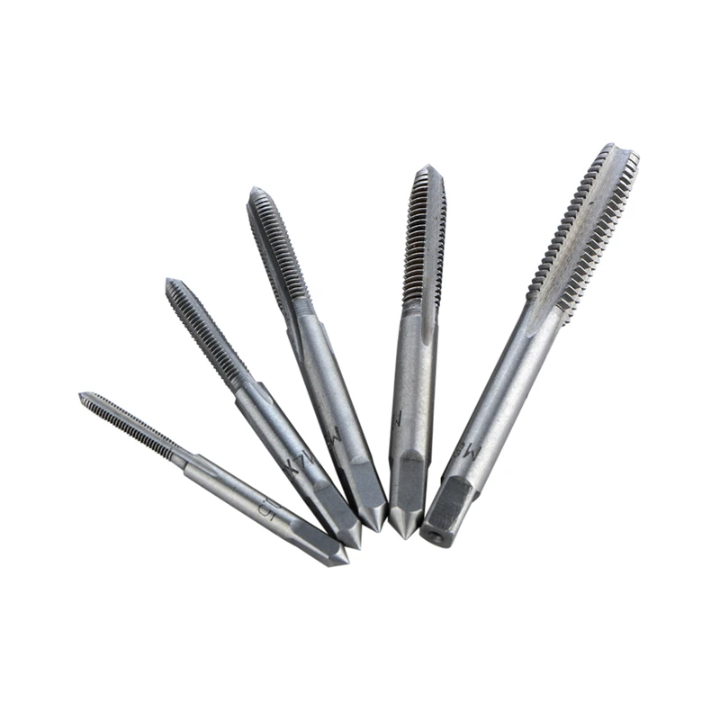 

5pcs/set Hss Machine Screw Thread Metric Plug Tap Screw Tap 3mm 4mm 5mm 6mm 8mm M3-M8 Set Screw Thread Tap Drill M3 M4 M5 M6 M8